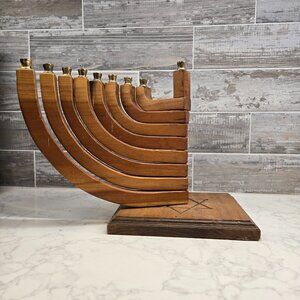 Kinetic Wood Menorah